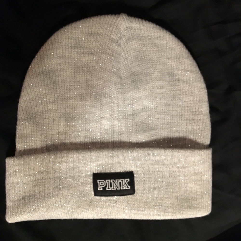 Pink Victoria’s Secret beanie